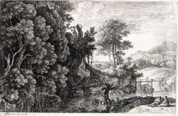 Die Landschaft Mit Der Kleinen Holzbrucke - view 1