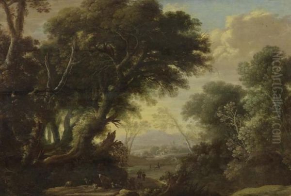 Landscapes With Figures In The Foreground. - view 1