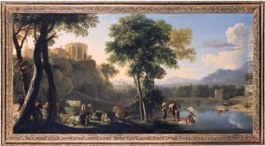 An Italianate Landscape With A Drover