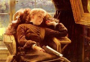 Kathleen Newton In An Armchair