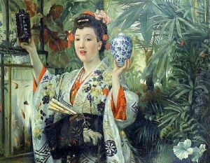 The Japanese Vase by James Jacques Joseph Tissot