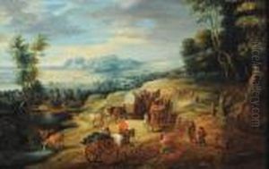Attelage Dans Un Paysage