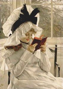 Reading a Book by James Jacques Joseph Tissot