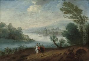 A Wooded River Landscape With Tobias And The Archangelraphael