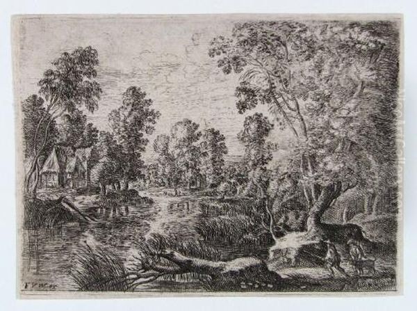 Landschaft Mit Einem Bach - view 1