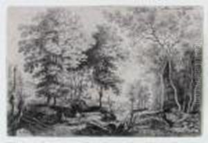 Landschaft Mit Einem Bach.