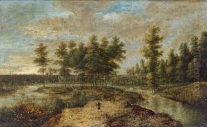 Paesaggio Fluviale Boschivo by Lucas Van Uden