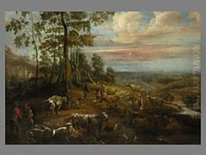 Landschaft Mit Hirten Und Vieh by Lucas Van Uden