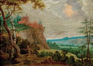 The Penitent Saint Francis In A Landscape