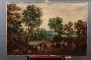 Paesaggio Con L""""incontro Tra Abramo E Melchisedech
