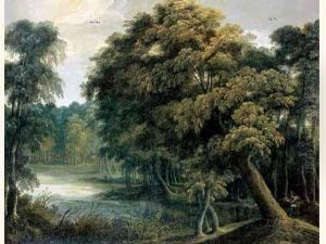 Paysage Avec Un Chasseur De Canards.