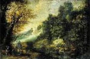 Des Promeneurs Dans Un Paysage Des Promeneurs Dans Un Paysage