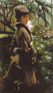 Dans la serre (In the greenhouse) by James Jacques Joseph Tissot