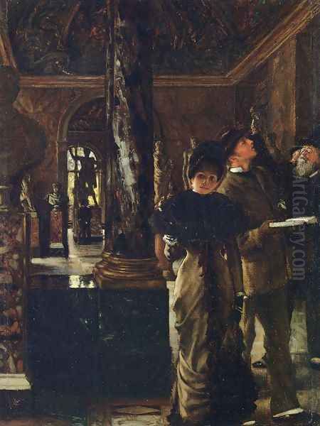 Foreign Visitors at The Louvre - view 1