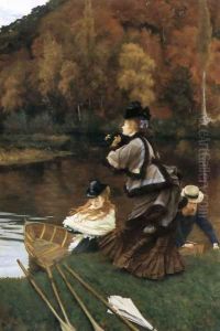 Autumn on the Thames (or Nuneham Courtney) by James Jacques Joseph Tissot