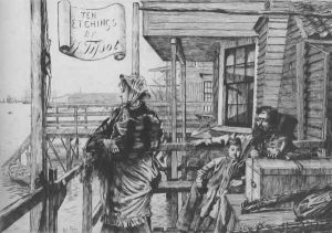L'Auberge des Trois-Corbeaux (The Three Crows Inn, Gravesend) by James Jacques Joseph Tissot