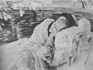 Une Convalescente (A Convalescent) by James Jacques Joseph Tissot