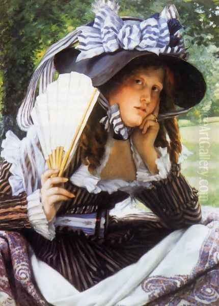 Young Lady with a Fan - view 1