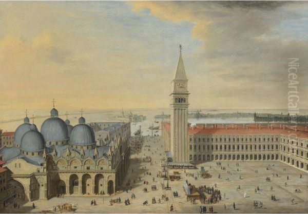 View Of San Marco And The Campanile, Venice, Seen From Above
Looking South - view 1