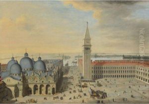 View Of San Marco And The Campanile, Venice, Seen From Above
Looking South