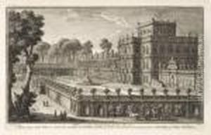 Vuede La Villa Pamphili by (circle of) Wittel, Gaspar van (Vanvitelli)
