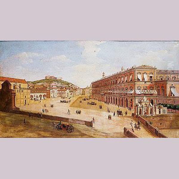 Veduta Del Largo De Palazzo Reale De Napoles - view 1