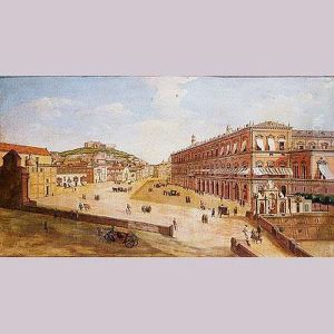 Veduta Del Largo De Palazzo Reale De Napoles by (circle of) Wittel, Gaspar van (Vanvitelli)