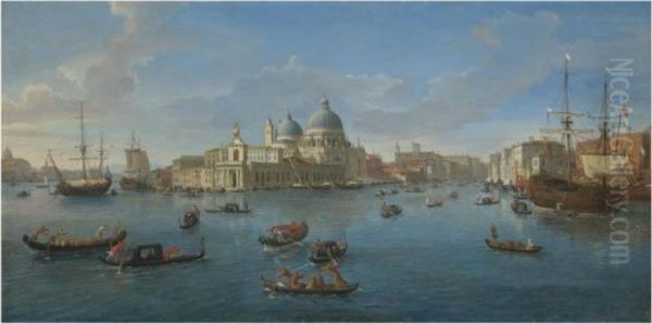 Venice, A View Of The Bacino Di
San Marco Looking West With Thepunta Della Dogana And The Entrance To
The Grand Canal - view 1
