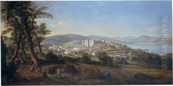 Veduta Di Bracciano, Del Lago E Del Palazzo Odescalchi - view 1