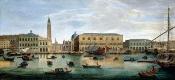 Venice, A View Of The Riva Degli Schiavoni With The Palazzo Ducale And The Piazzetta - view 1