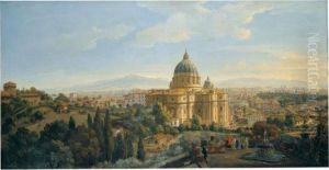 Rome, A View Of The Apse Of Saint Peter's Basilica Looking East