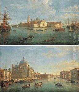 The Island Of San Giorgio
Maggiore, Venice, From The Bacino; And The Entrance To The Grand Canal,
With The Santa Maria Della Salute by (circle of) Wittel, Gaspar van (Vanvitelli)