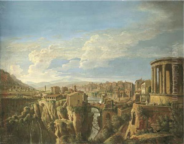 A View Of Tivoli With The Temple Of Vesta - view 1