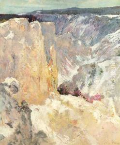 Canyon In The Yellowstone by John Henry Twachtman