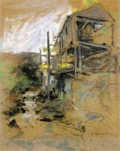 Abandoned Mill Branchville Connecticut by John Henry Twachtman