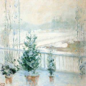 Balcony In Winter by John Henry Twachtman