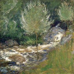Horseneck Falls Greenwich Connecticut by John Henry Twachtman