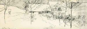 Artists House Greenwich Connecticut by John Henry Twachtman