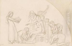 Scena Egiziana, Omaggio A Cleopatra by Scipione Vannutelli