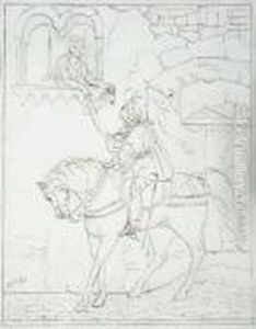 Fanciulla Al Balcone Con Cavaliere