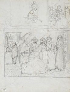 Varie Scene Con Figure In Costume by Scipione Vannutelli