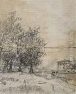 Paesaggio Con Casolare by Scipione Vannutelli