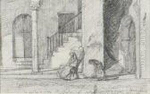 Figure Femminili Davanti Ad Una Architettura Figure Femminili Davanti Ad Una Architettura