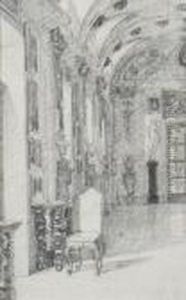 Interno Di Galleria by Scipione Vannutelli