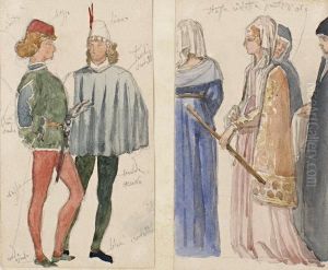 Figure In Costume by Scipione Vannutelli