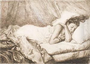 Fanciulla Dormiente by Scipione Vannutelli