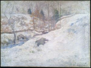 Brook In Winter by John Henry Twachtman
