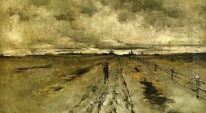 Road Scene Cincinnati by John Henry Twachtman