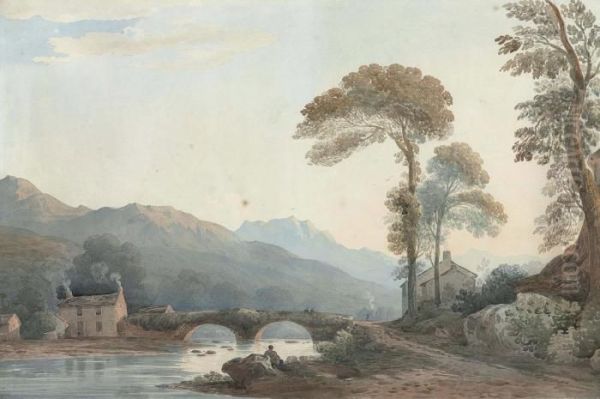 The Bridge At Beddgelert, North Wales - view 1