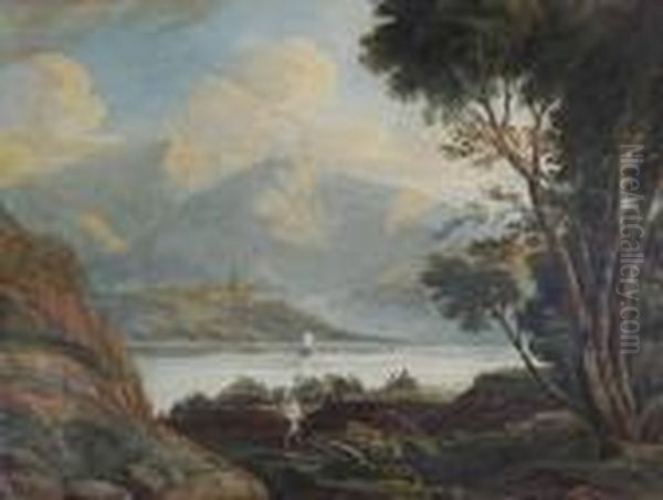 A Welsh Lake Scene - view 1